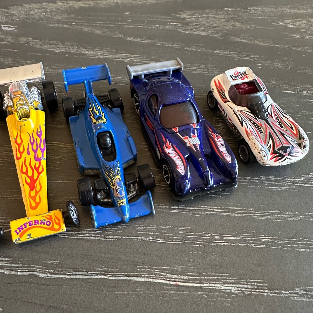 Vintage Hot Wheels Die/Cast Racing Cars Set of 4